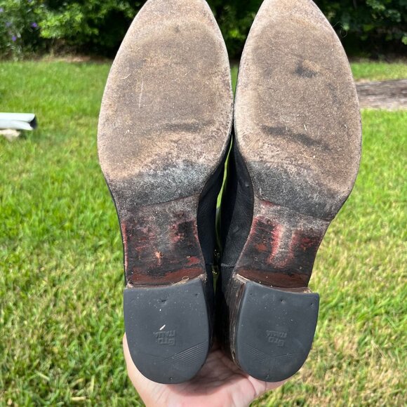 Jeffery West Muse HELTER SKELTER Front Seam Leather Chelsea Boots Size 11 - Picture 6 of 13